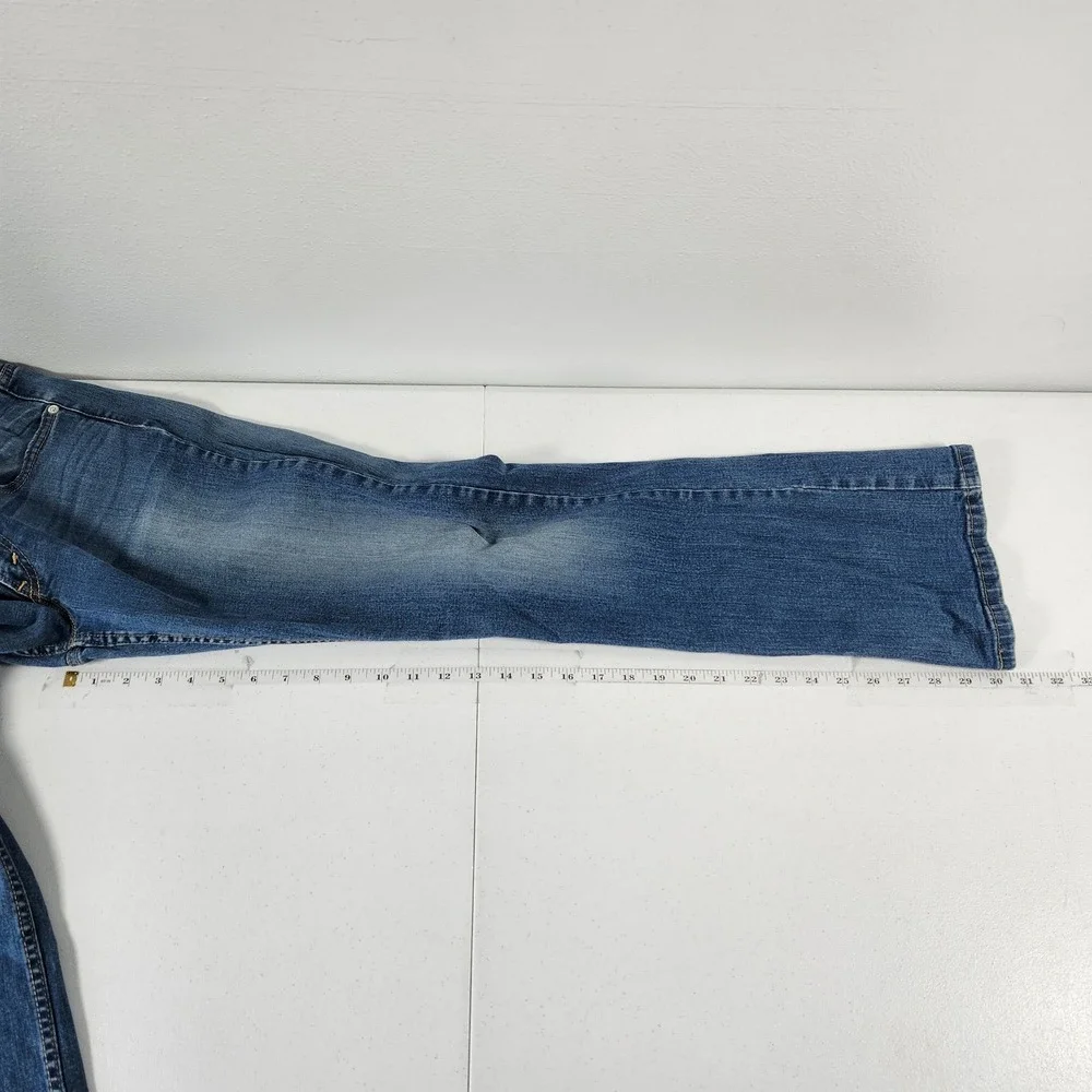 Levis 518 Superlow Bootcut Jeans‎ Womens 9M W29 L32 Medium Wash Blue 11518-0091